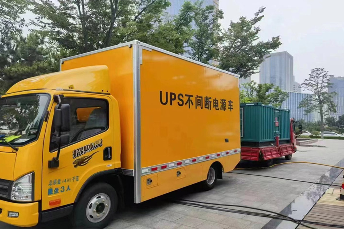 墨玉发电机租赁施工现场