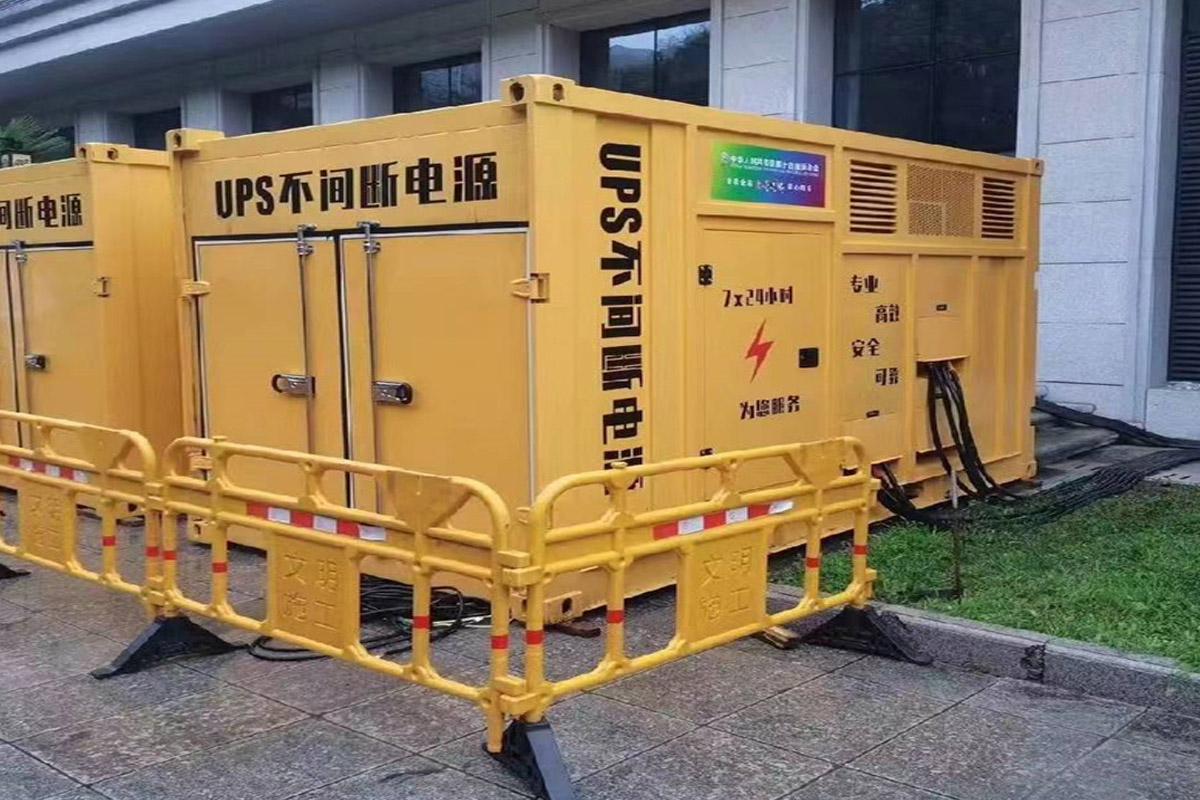 墨玉发电机租赁施工现场